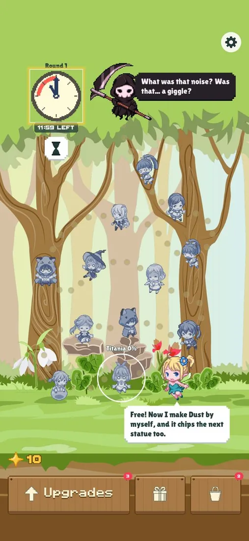 The first fairy, Mab, freed