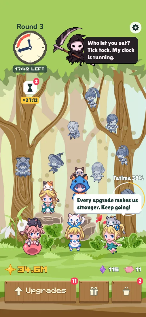 App Store screenshot, the forest with fairies freed