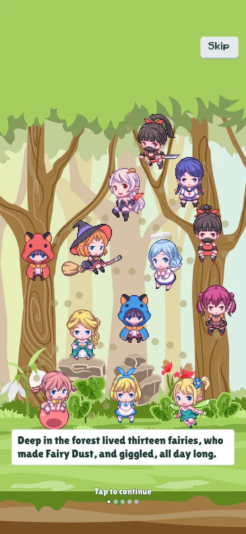 App Store screenshot, the story's opening page