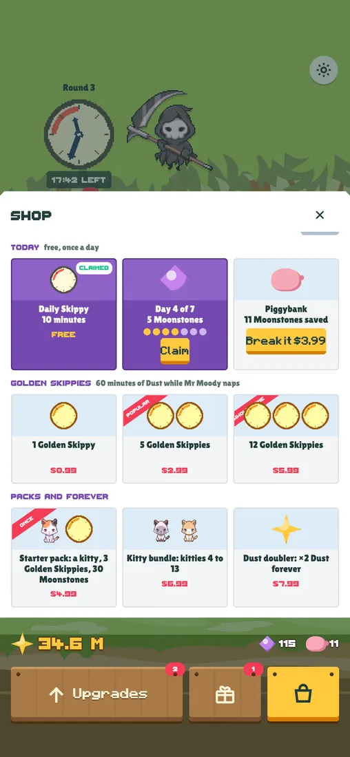 Mockup v3 of the Shop
